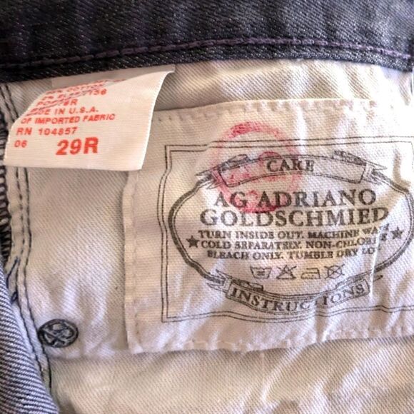 EUC Adriano Goldschmied 29R Premiere Skinny Straight Whiskered Grey Jeans - Picture 6 of 7